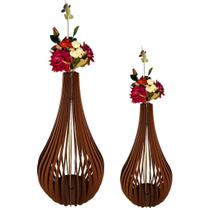 Vaso de Chão Decorativo Grande CAPADÓCIA MDF Vaso de Chão Decorativo Grande CAPADÓCIA MDF