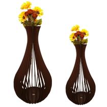 Vaso de Chão Decorativo Grande GOTAS DE ORVALHO MDF Vaso de Chão Decorativo Grande GOTAS DE ORVALHO MDF