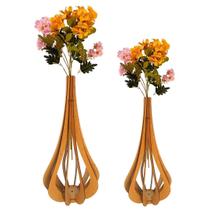 Vaso de Chão Decorativo Grande MDF IBIZA Vaso de Chão Decorativo Grande MDF IBIZA