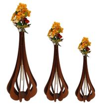 Vaso de Chão Decorativo Grande MDF IBIZA Vaso de Chão Decorativo Grande MDF IBIZA