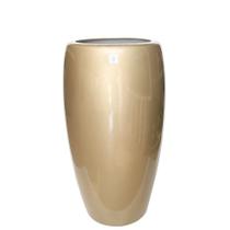 Vaso de Chão Fibra de Vidro Phiathan Ouro Velho M