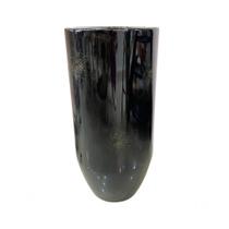 Vaso De Chão Tokio M Preto Marmorizado Dourado Vaso De Chão Tokio M Preto Marmorizado Dourado