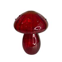 Vaso de Cogumelo Decorativo de Vidro para Plantas e Flores