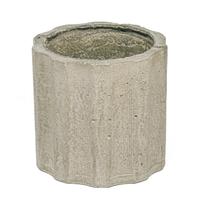 Vaso de concreto decorativo Listras 9,8cm P Cinza linha Eco