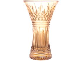 Vaso de Cristal Âmbar Wolf Lys 15x25cm Vaso de Cristal Âmbar Wolf Lys 15x25cm