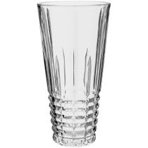Vaso de Cristal Transparente Lourent Enfeite Mesa Sala 30x15