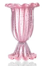 Vaso De Decoração Em Murano Modelo: Buquê: Rosa Vaso De Decoração Em Murano Modelo: Buquê: Rosa