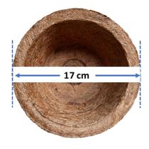 Vaso de Fibra de Coco ecologico tipo xaxim N2 - 17cm Gold Plant Vaso de Fibra de Coco ecologico tipo xaxim N2 - 17cm Gold Plant