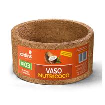 Vaso de Fibra de Coco Nutricoco 03 (11,5 cm alt. x 20,5 diam.) - Nutriplan Vaso de Fibra de Coco Nutricoco 03 (11,5 cm alt. x 20,5 diam.) - Nutriplan