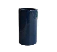 Vaso de Fibra de Vidro 48X26 cm Torre Azul Brilho Vaso de Fibra de Vidro 48X26 cm Torre Azul Brilho