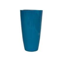 Vaso de Fibra de Vidro 56X30 cm Estilo Vietnamita pilao Azul Turquesa