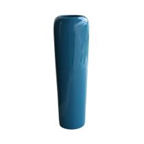 Vaso de Fibra de Vidro Estilo Vietnamita 100x30 cm Azul Turquesa