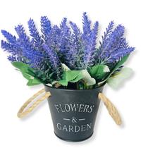 Vaso De Flor Artificial Decorativa Arranjo De Mesa Lavanda