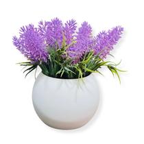 Vaso De Flor Artificial Decorativa De Mesa Lavanda Vasinhos de Planta