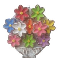 Vaso de flor enfeite de parede - Ateliê Santo Fino