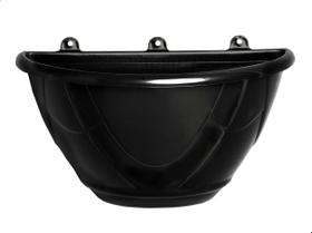 Vaso de flor Parede Cachepot Plantas Plastico N2 - Preto
