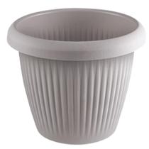 Vaso de Flor Plástico GG s/Prato 19,6 Litros Moderno Decorativo - Usual Utilidades