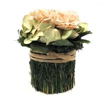 Vaso de Flores Arranjo Artificiais Folhas Tons Pasteis Centro de Mesa Objeto Decorativo Folhagem Desidratada Secas - Mabel