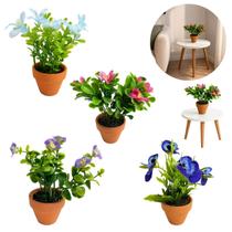 Vaso de Flores Artificial Decoração Mesa Enfeite Vaso de Flores Artificial Decoração Mesa Enfeite