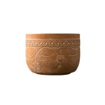 Vaso de flores, cimento, estilo africano, vaso de plantas com rosto tribal de 2 kg
