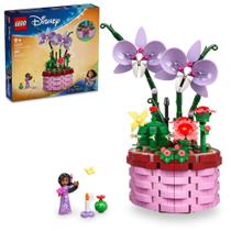 Vaso de flores de brinquedo LEGO Disney Encanto Isabela com flor de orquídea