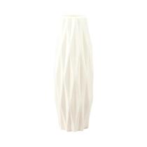 Vaso de flores decoração casa vaso de plástico branco imitação vaso de flores de cerâmica