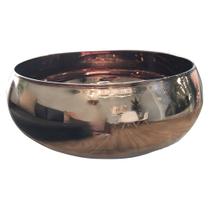 Vaso de Flores Decorativo Espelhado Bronze de Vidro Formosinha
