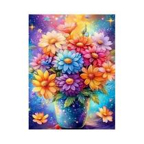 Vaso De Flores Em Bordado De Diamante DIY, Suprimentos De Artesanato Em Acrílico Para Decoração De