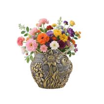 Vaso de flores em resina abstrata em forma de rosto estilo Picasso 610g Vaso de flores em resina abstrata em forma de rosto estilo Picasso 610g