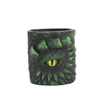 Vaso de flores em resina Dragon Eye com design de criatura mítica 370g