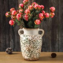 Vaso de flores Enra Farmhouse Vintage Ceramic Chinoiserie 24cm