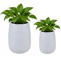 Vaso de Flores Moderno Minimalista Branco para Decoração - Castela
