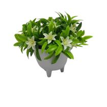 Vaso de Flores Plantas Artificiais Decorativas - Arranjo Vaso de Flores Plantas Artificiais Decorativas - Arranjo