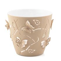 Vaso de Flores Plantas Cachepot 3D Floreira de Mesa Decor 2,5L Plasvale Borboletas