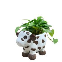 Vaso de flores, resina, vaso de plantas para animais, fofa, desenho animado, estilo fazenda