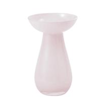 Vaso de Flores Rose Vidro Decoração Moderna Elegante 18cm Vaso de Flores Rose Vidro Decoração Moderna Elegante 18cm