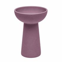 Vaso de Flores Roxo Decoração Elegante Escritório Sala Espaço Zen Cerâmica 20cm Vaso de Flores Roxo Decoração Elegante Escritório Sala Espaço Zen Cerâmica 20cm