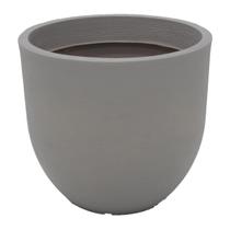 Vaso De Flores Tramontina Laos Em Polietileno Concreto 38Cm