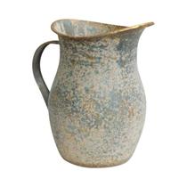 Vaso De Flores Vintage Galvanizado Estilo Rústico Shabby Chic Jarro Decorativo Estilo Francês