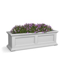 Vaso de Janela Mayne Fairfield 91 cm Autorrega Branco Vaso de Janela Mayne Fairfield 91 cm Autorrega Branco