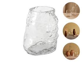 Vaso De Mesa Decorativo Em Vidro Martelado Com Design Rústico E Orgânico Luxo