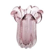 Vaso De Mesa Wolff De Vidro Flat Italy 19 x 23 Cm Rosa Claro Vaso De Mesa Wolff De Vidro Flat Italy 19 x 23 Cm Rosa Claro