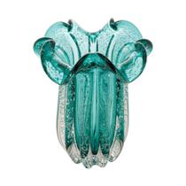 Vaso De Mesa Wolff De Vidro Flat Italy 19 x 24 Cm Tiffany Vaso De Mesa Wolff De Vidro Flat Italy 19 x 24 Cm Tiffany