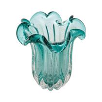 Vaso De Mesa Wolff De Vidro Flat Italy 6,5 x 14 Cm Tiffany Vaso De Mesa Wolff De Vidro Flat Italy 6,5 x 14 Cm Tiffany