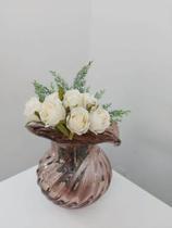 Vaso de Murano Valência Cor Rubi 22 cm