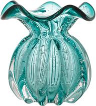 Vaso de Murano Verde Tiffany 13 cm