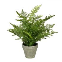 Vaso de papel cinza antigo de samambaia em vaso artificial Vickerman 19 Vaso de papel cinza antigo de samambaia em vaso artificial Vickerman 19