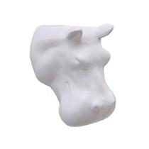 Vaso De Parede Cachepot Hipopótamo Branco Porcelana - L3 Store