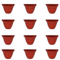 Vaso De Parede Cachepot Moderno Preto Ou Terracota Kit Com 12