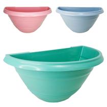 Vaso de parede colors 1l 20x11x11cm de plastico